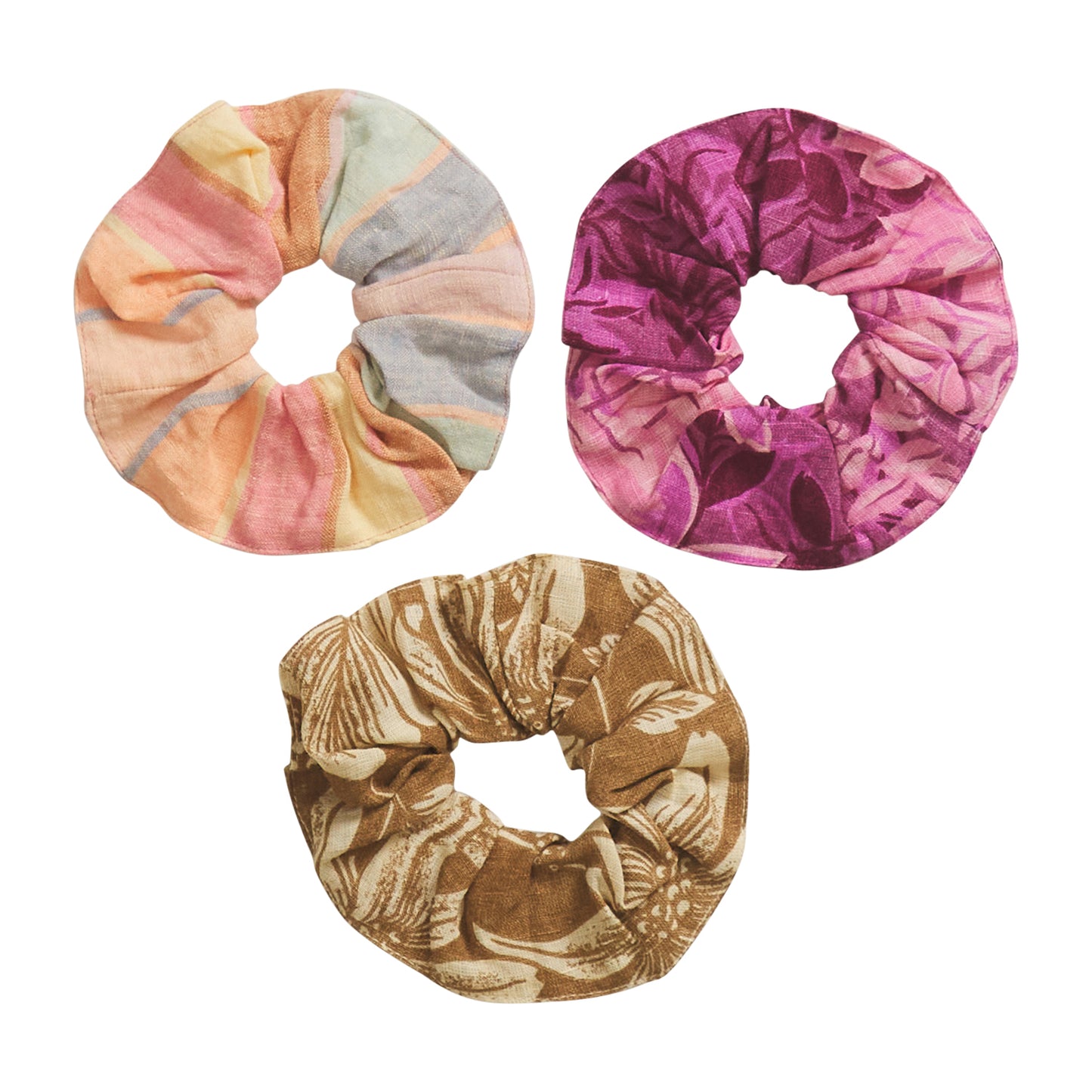 Sage x Clare - Amber scrunchie set