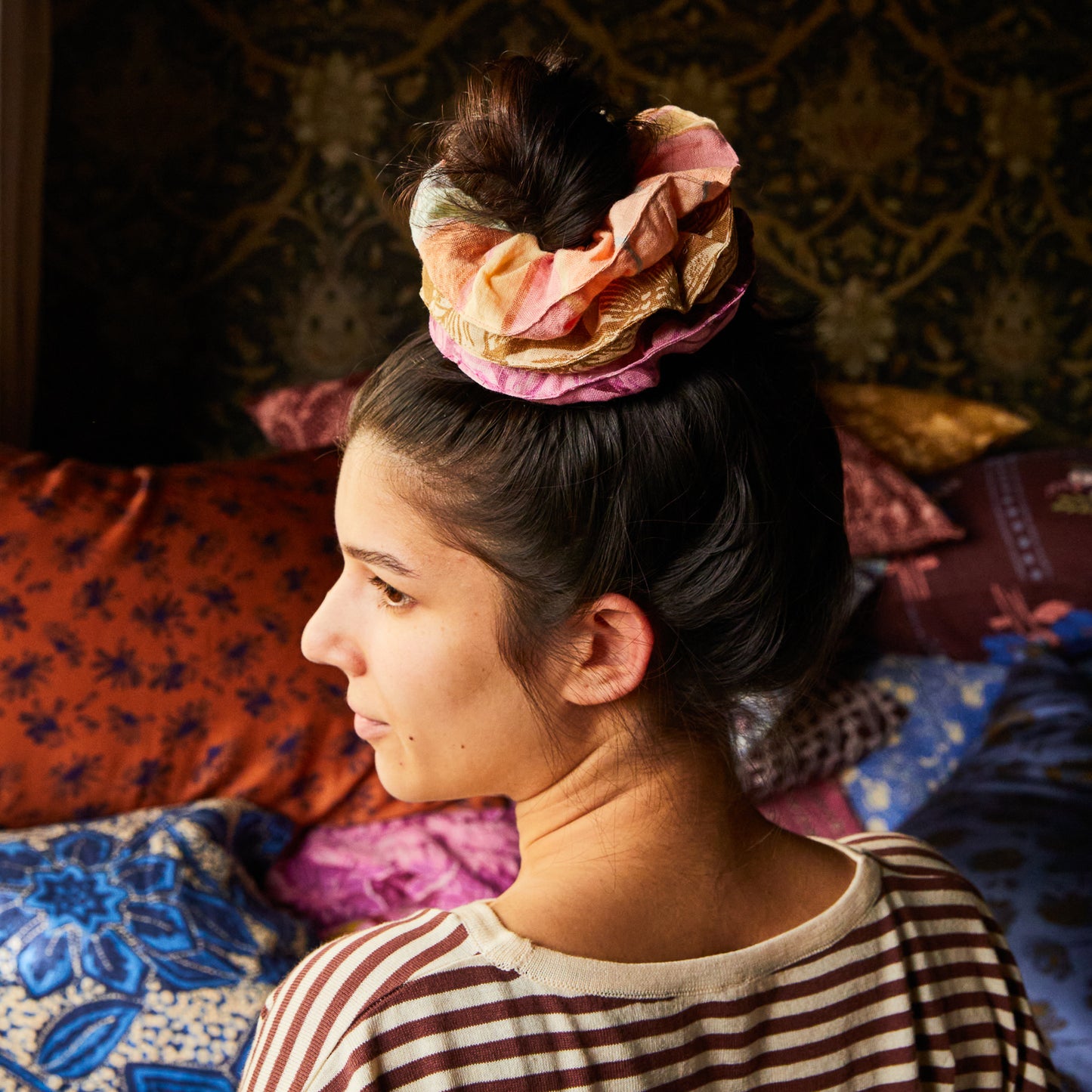 Sage x Clare - Amber scrunchie set