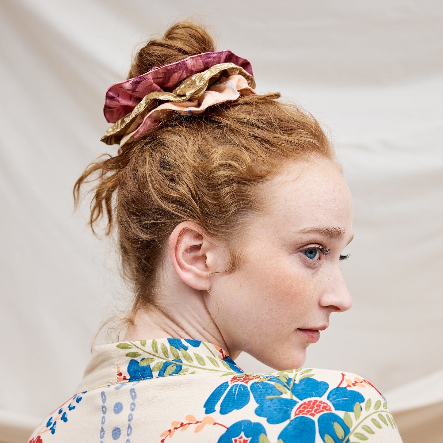 Sage x Clare - Amber scrunchie set
