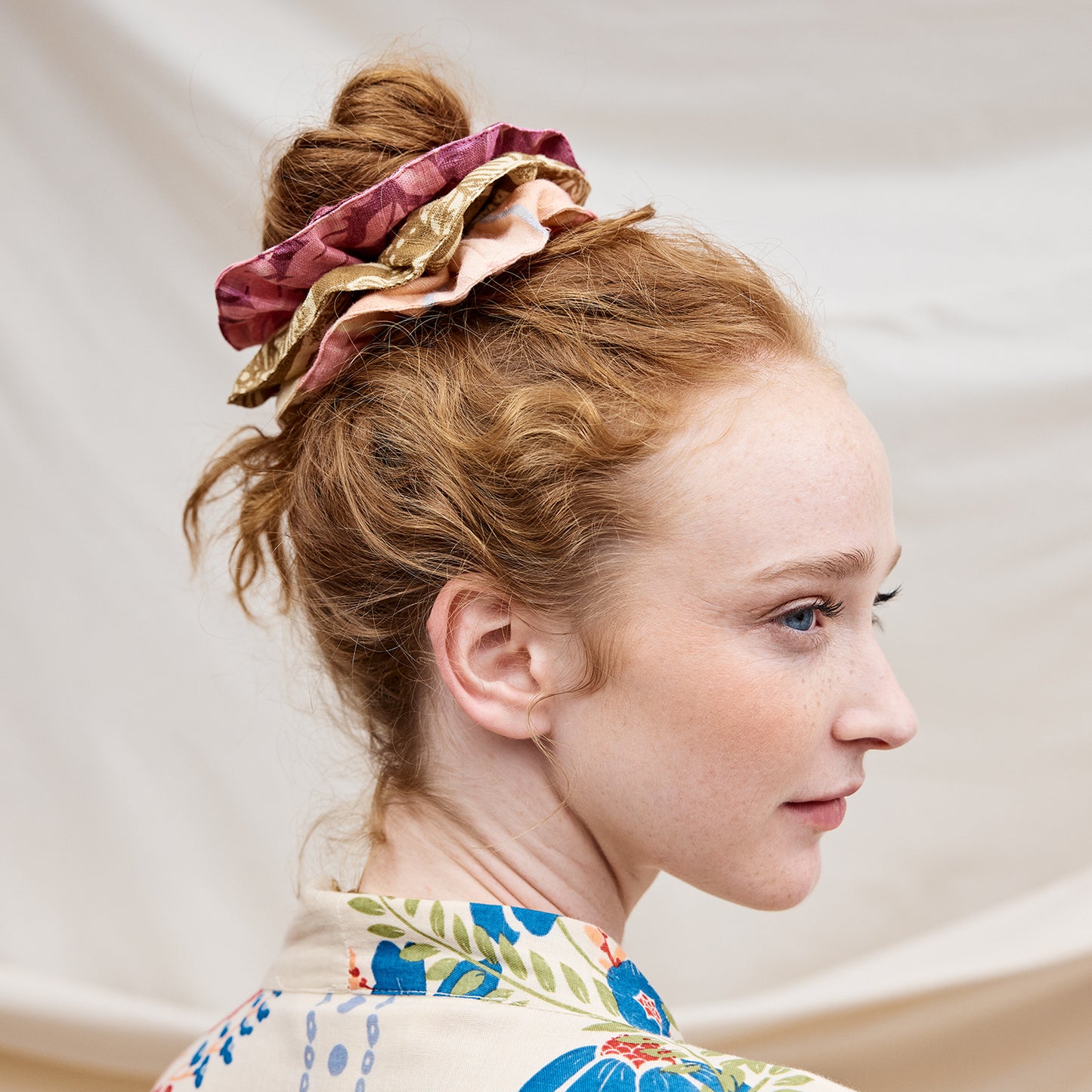 Sage x Clare - Amber scrunchie set
