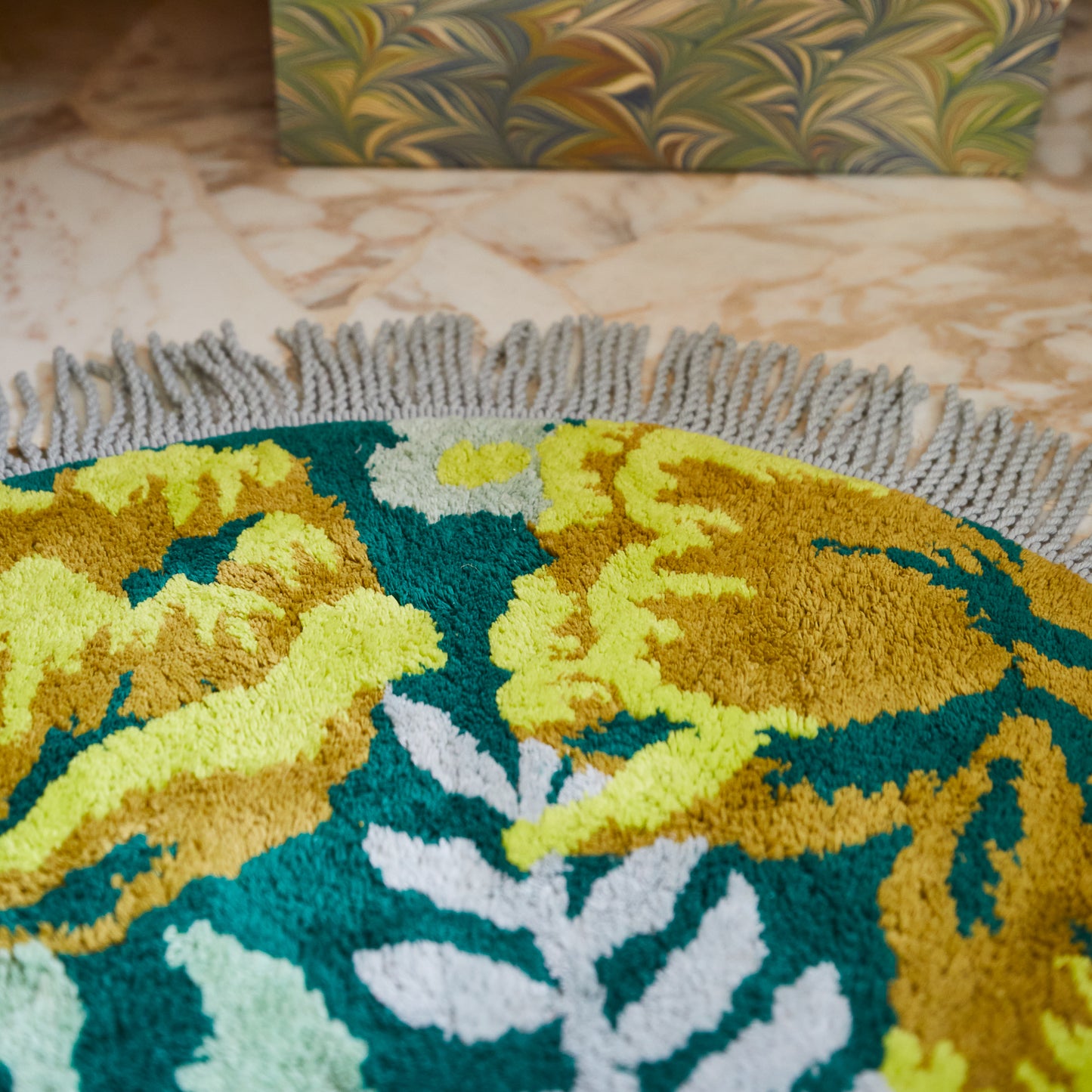 Sage x Clare - Margot round bath mat