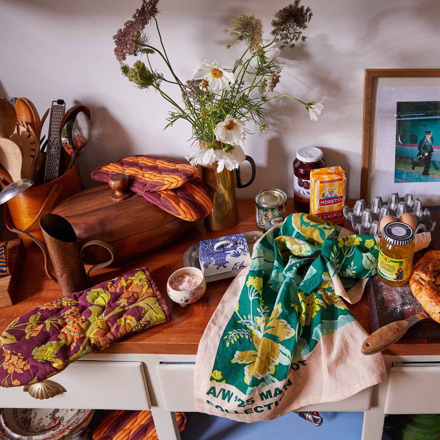 Sage x Clare - Margot tea towel