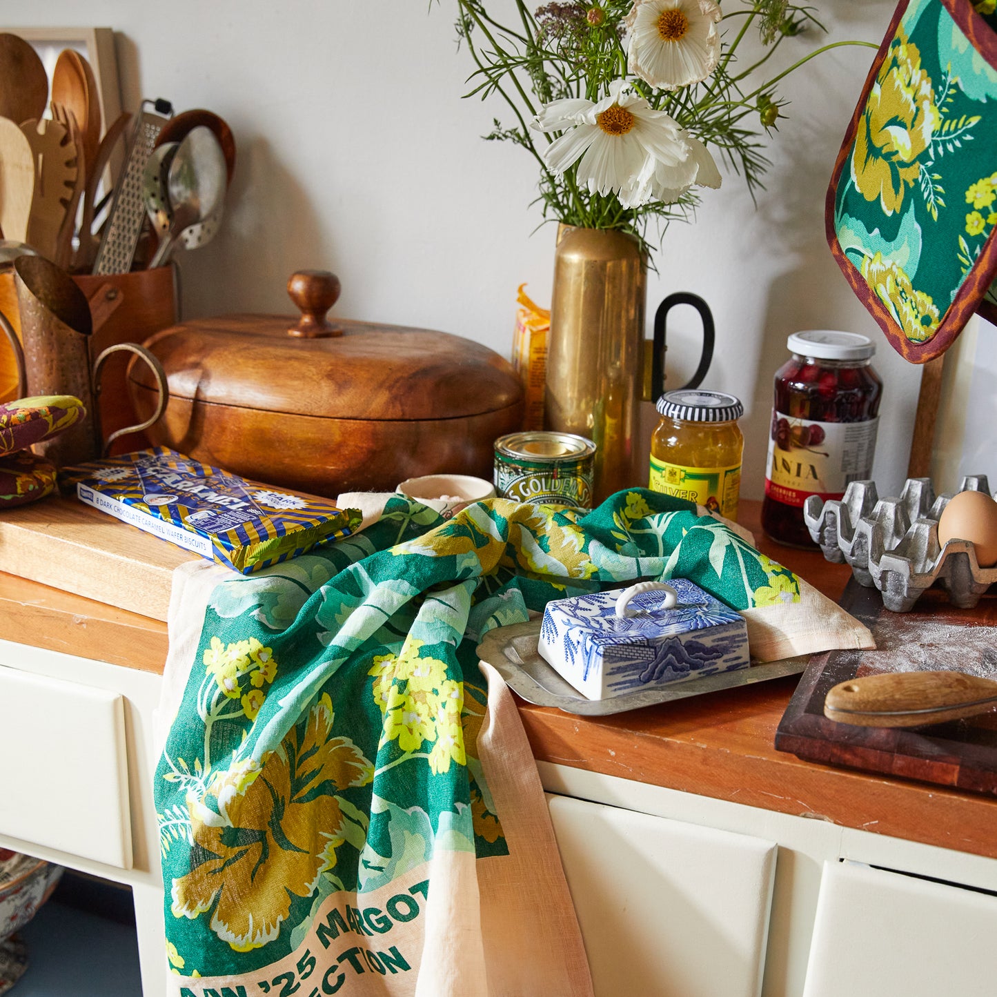 Sage x Clare - Margot tea towel