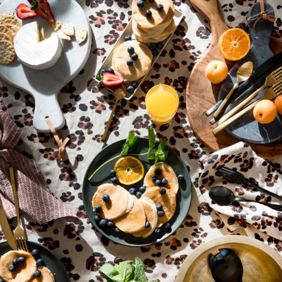 Society of Wanderers - Leopard Linen Tablecloth