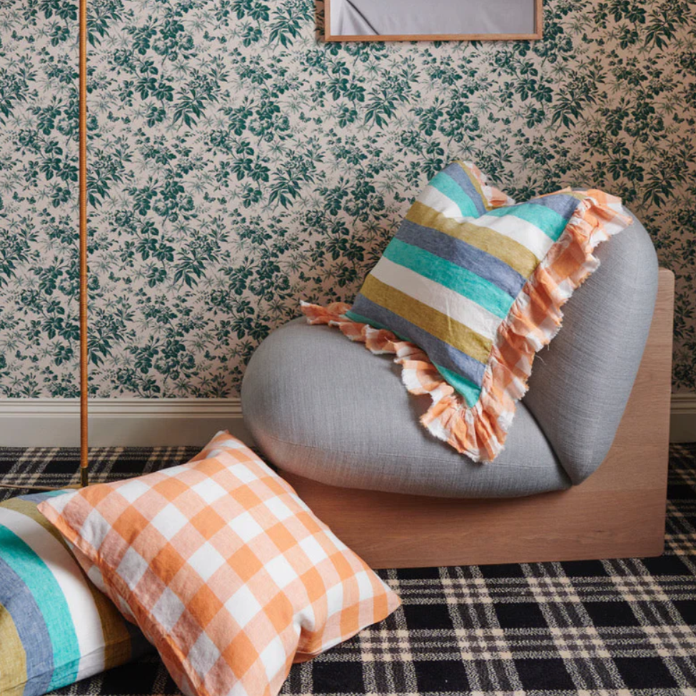 Society of Wanderers - Peaches & Cream Cushion 50cm x 50cm