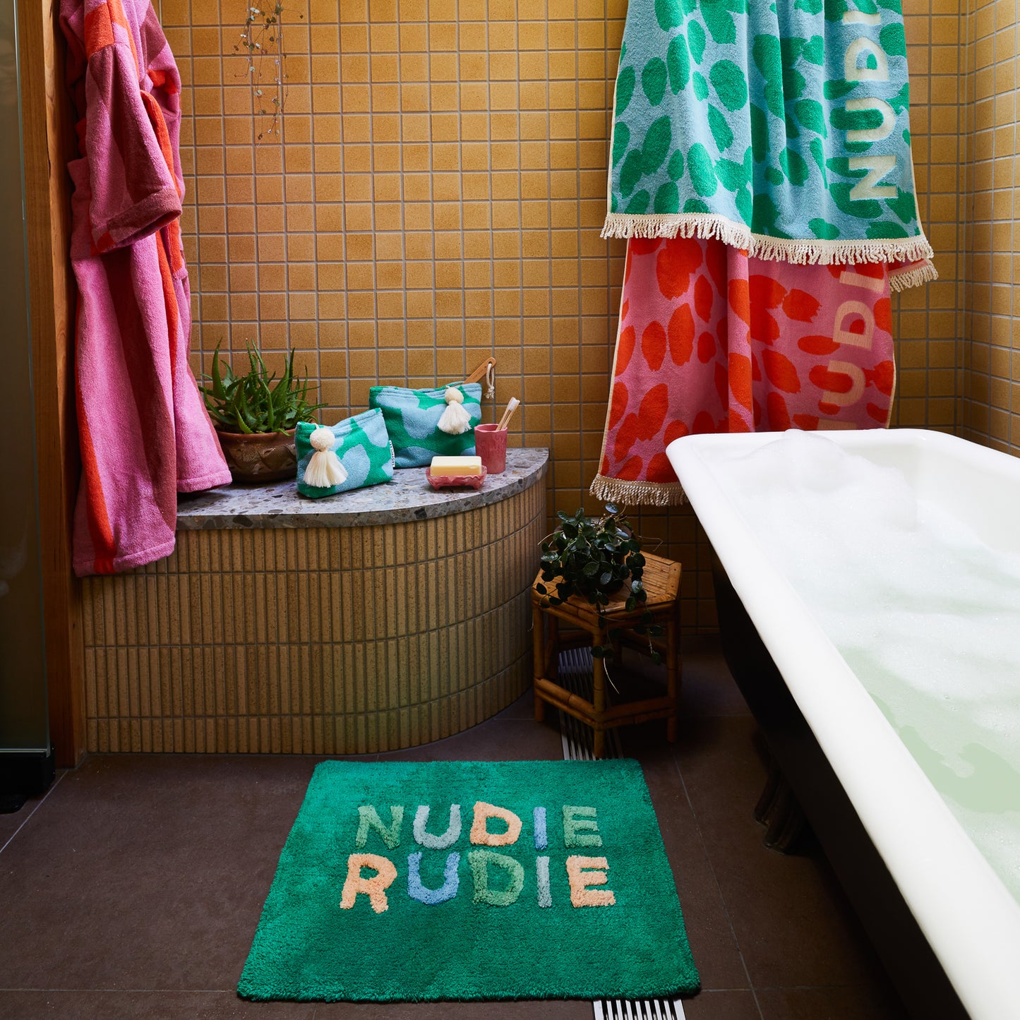 Sage x Clare - Nudie Rudie Bath Mat Perilla