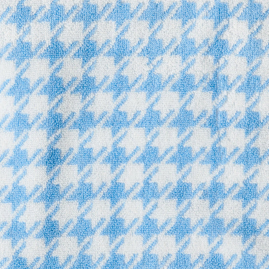 Kip & Co - Houndstooth Blue Terry face washer
