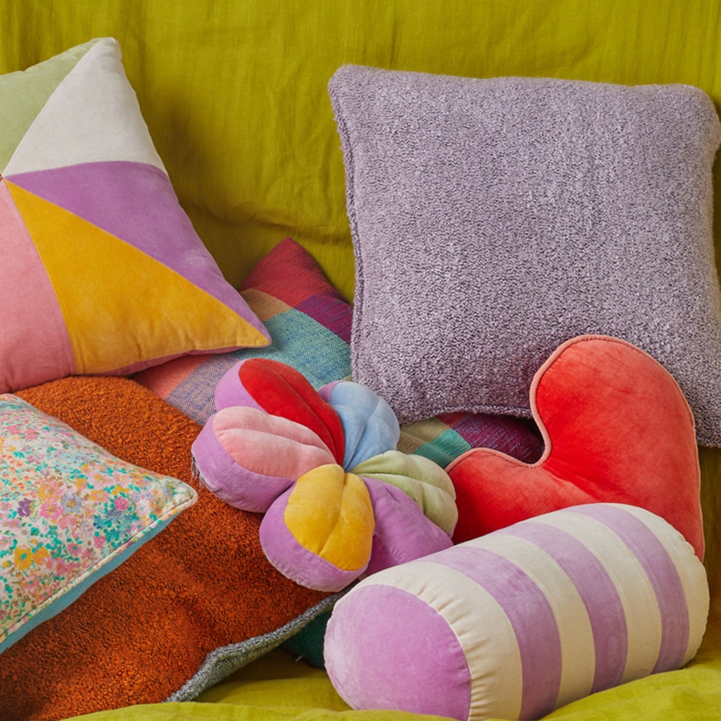 Kip&Co - Joyful Velvet Petal Cushion