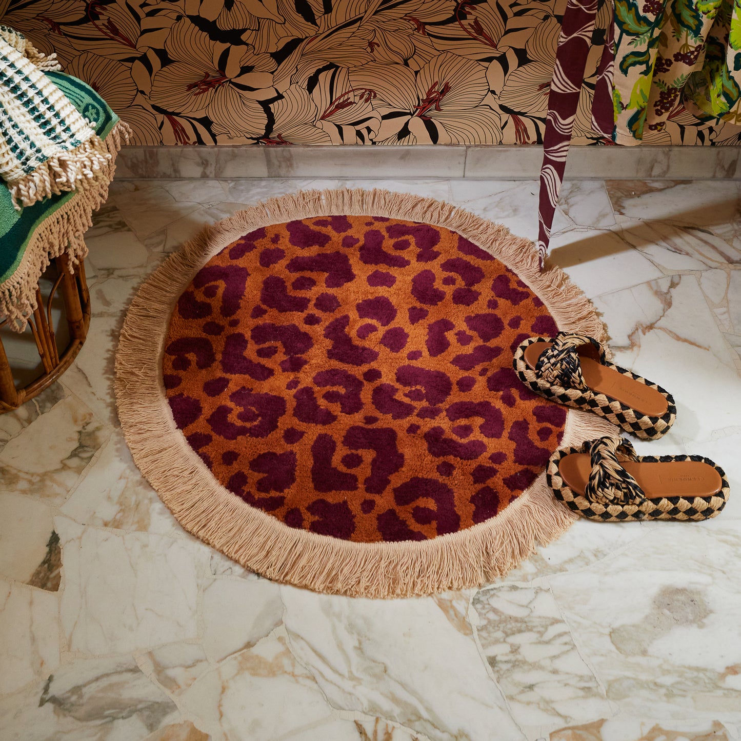 Sage x Clare - Odette round bath mat