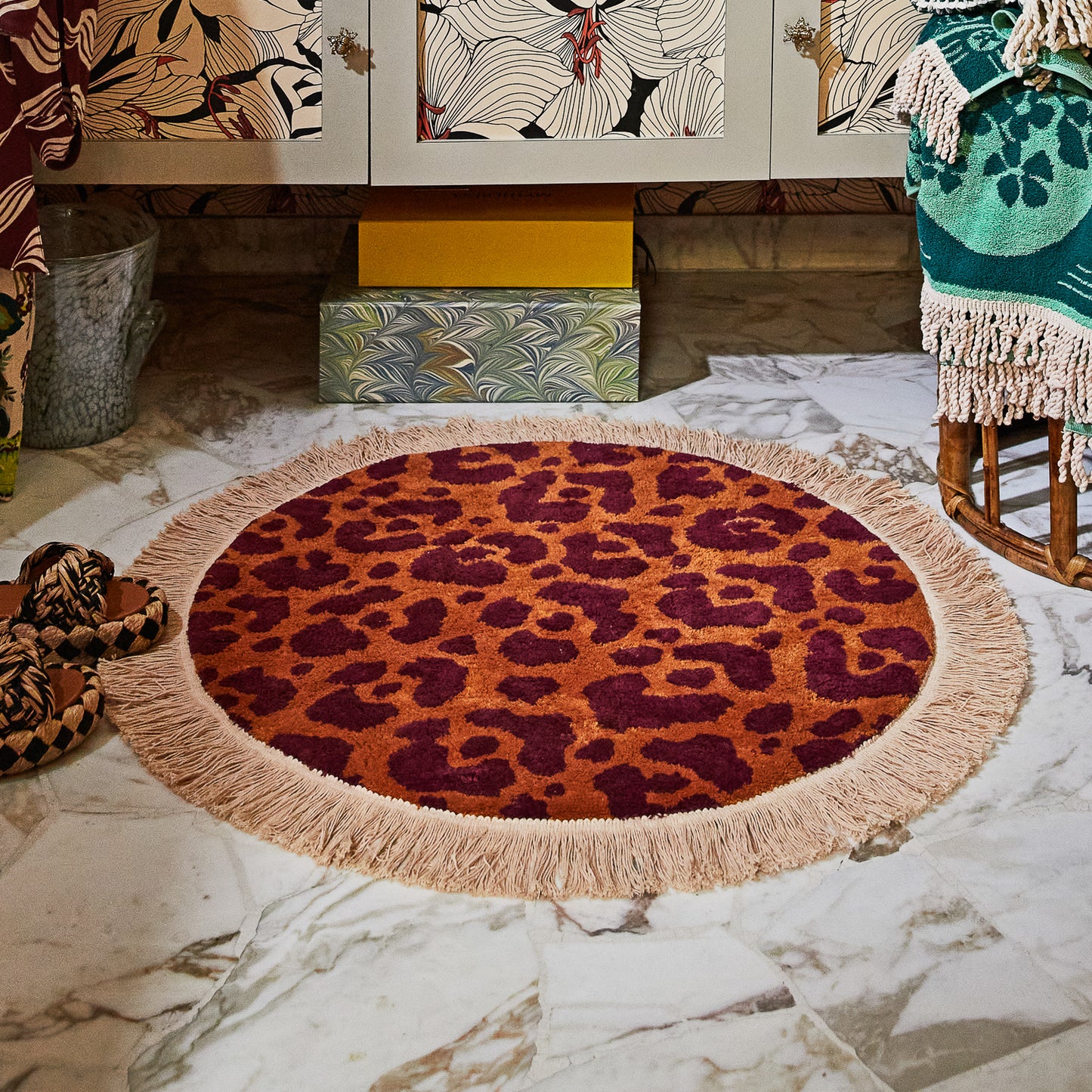 Sage x Clare - Odette round bath mat