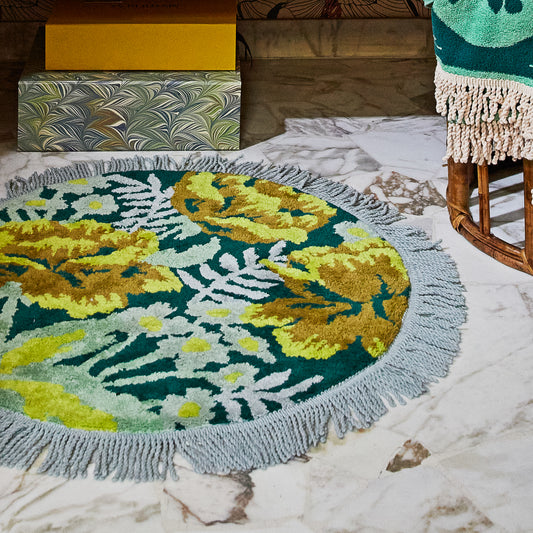 Sage x Clare - Margot round bath mat