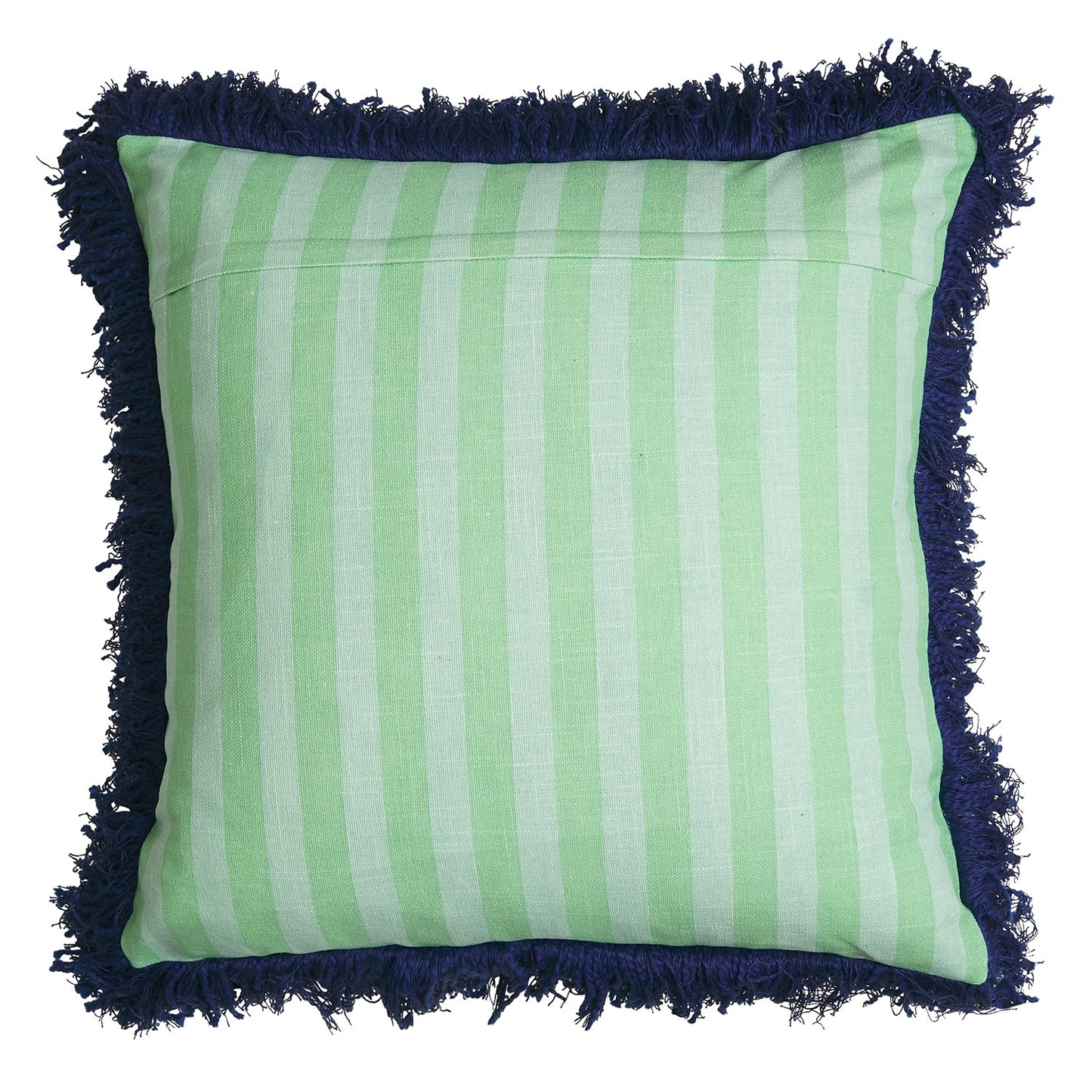Sage x Clare - Annette Embroidered Cushion - Jade