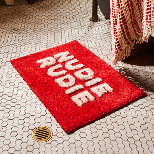 Sage x Clare - Tula Nudie bath mat (scarlet)