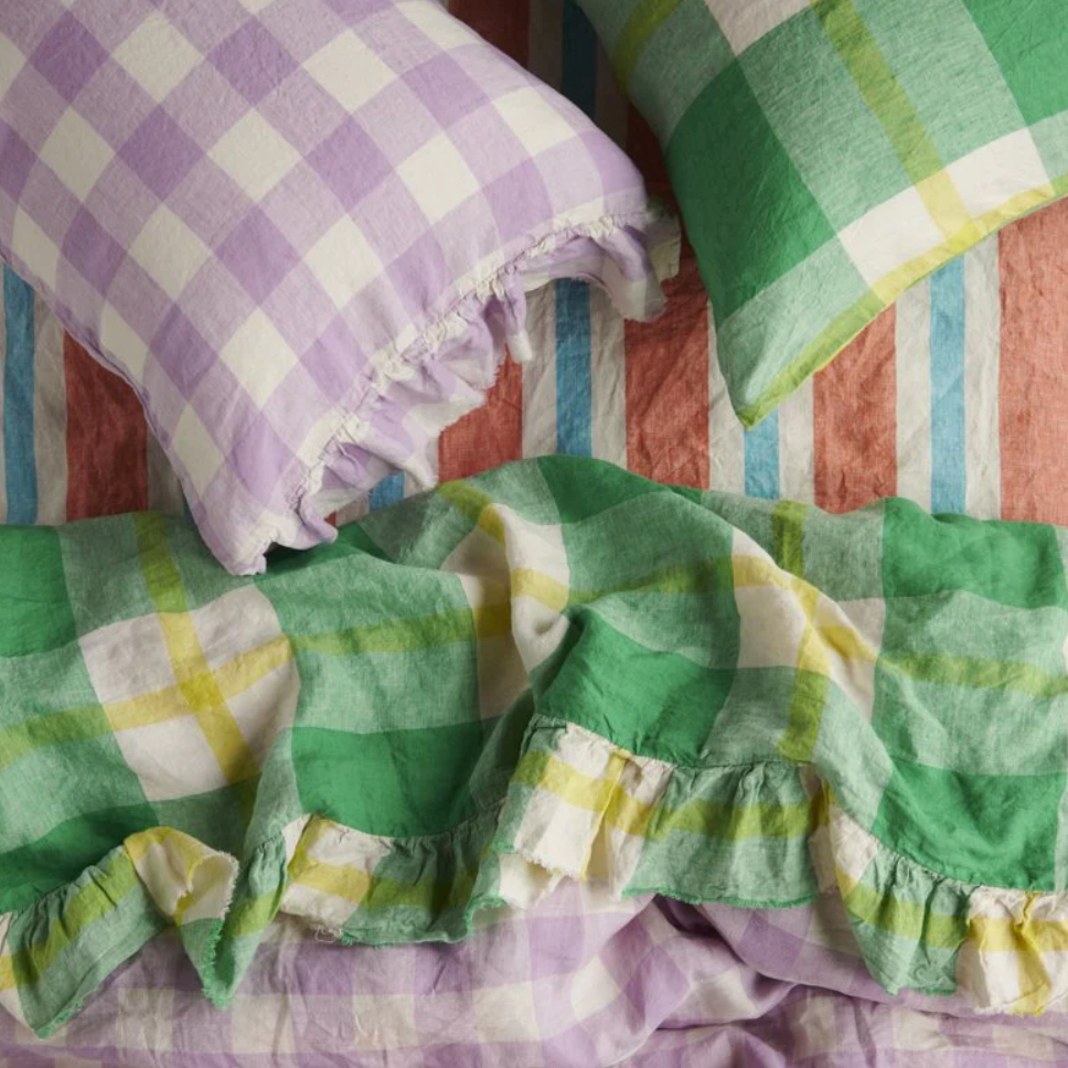 Society of Wanderers - Lilac Ruffle Pillowcase Set